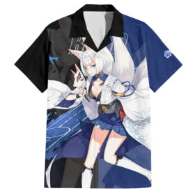 Chemise hawaïenne Kaga Azur Lane jeu Anime