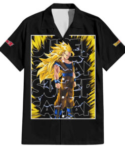 Chemise hawaïenne Kakarot Goku SSJ Dragon Ball Anime