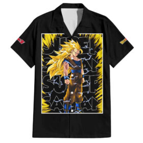 Chemise hawaïenne Kakarot Goku SSJ Dragon Ball Anime
