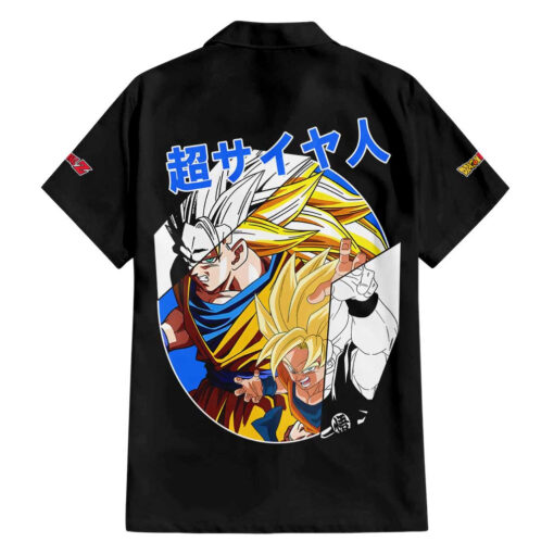 Chemise hawaïenne Kakarot Goku SSJ Dragon Ball Anime – Image 2