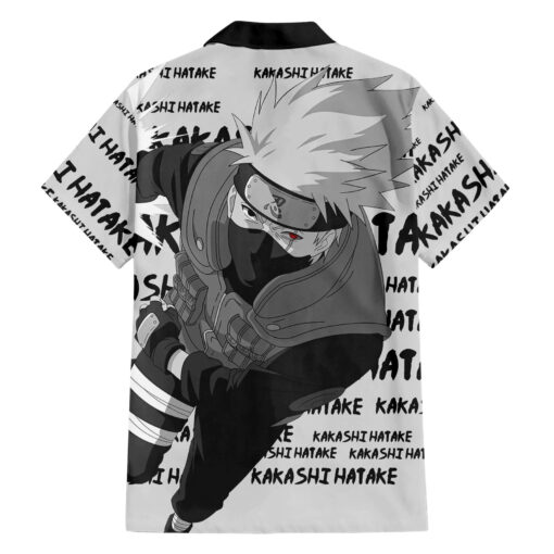 Chemise hawaïenne Kakashi Hatake style manga Anime – Image 2