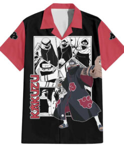Chemise hawaïenne Kakuzu Naruto Manga Mix