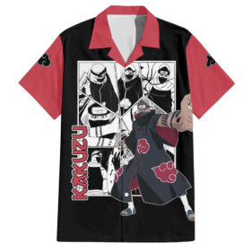 Chemise hawaïenne Kakuzu Naruto Manga Mix