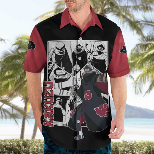 Chemise hawaïenne Kakuzu Naruto Manga Mix – Image 3