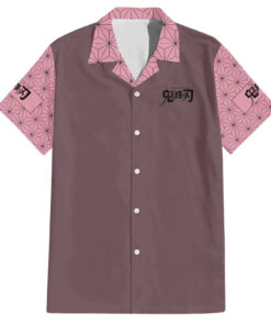 Chemise hawaïenne Nezuko Kamado Demon Slayer Anime