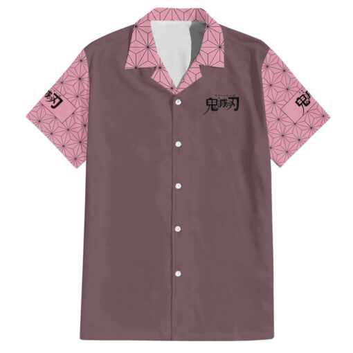 Chemise hawaïenne Nezuko Kamado Demon Slayer Anime