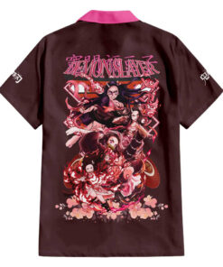 Chemise hawaïenne Nezuko Kamado Demon Slayer V2 Anime