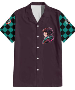 Chemise hawaïenne Tanjiro Kamado Demon Slayer Anime