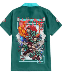 Chemise hawaïenne Tanjiro Kamado Demon Slayer Japon Anime