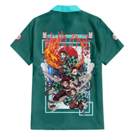 Chemise hawaïenne Tanjiro Kamado Demon Slayer Japon Anime