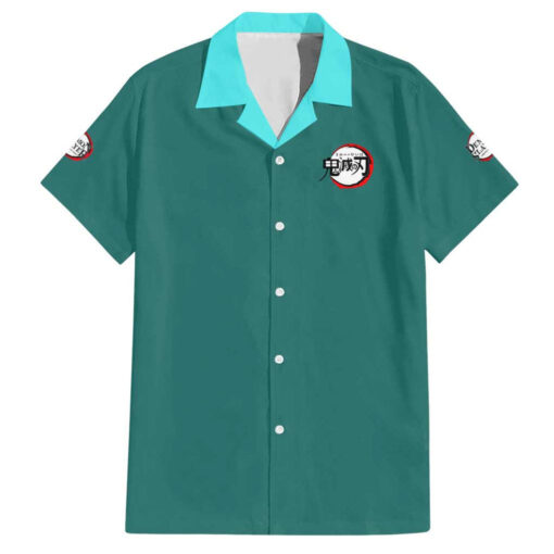 Chemise hawaïenne Tanjiro Kamado Demon Slayer Japon Anime – Image 2