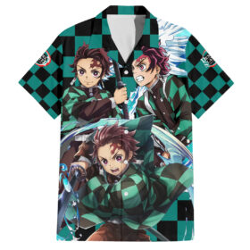 Chemise hawaïenne Tanjiro Kamado Demon Slayer classique