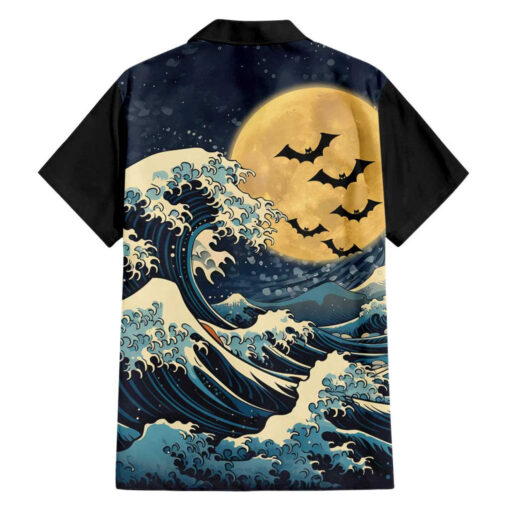 Chemise hawaïenne Vague de Kanagawa Halloween Japon – Image 2
