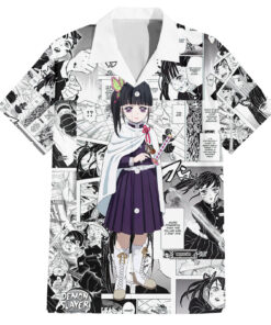 Chemise hawaïenne Kanao Tsuyuri Demon Slayer Manga Mix Anime