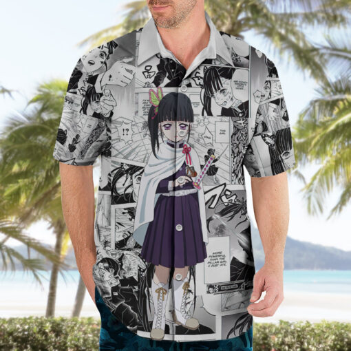 Chemise hawaïenne Kanao Tsuyuri Demon Slayer Manga Mix Anime – Image 3