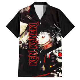 Chemise hawaïenne Kaneki Ken Tokyo Ghoul style grunge