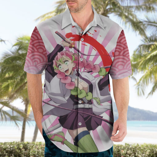 Chemise hawaïenne Mitsuri Kanroji Demon Slayer – Image 3