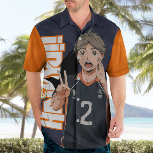 Chemise hawaïenne Koshi Sugawara Karasuno – Image 3