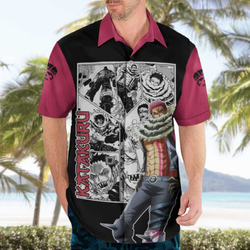 Chemise hawaïenne Katakuri One Piece Manga Mix Anime – Image 3
