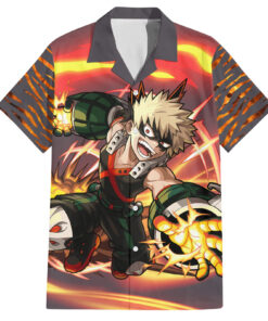 Chemise hawaïenne Katsuki Bakugo My Hero Academia Dynamight Anime