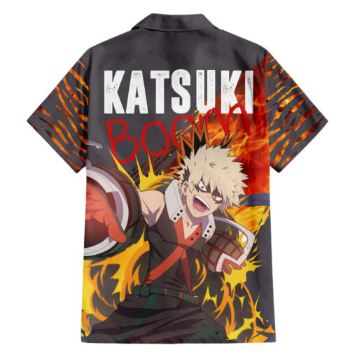 Chemise hawaïenne Katsuki Bakugo My Hero Academia Dynamight Anime – Image 2