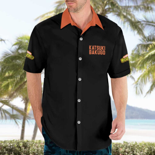 Chemise hawaïenne Katsuki Bakugo V2 My Hero Academia Anime – Image 3