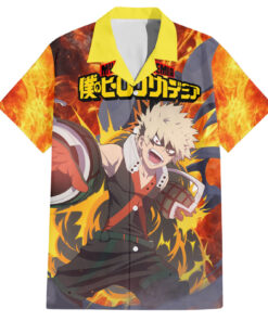 Chemise hawaïenne Katsuki Bakugou My Hero Academia Anime