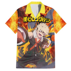 Chemise hawaïenne Katsuki Bakugou My Hero Academia Anime