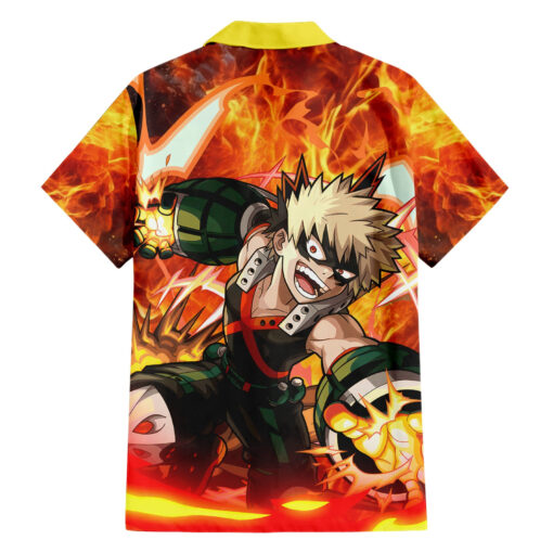 Chemise hawaïenne Katsuki Bakugou My Hero Academia Anime – Image 2