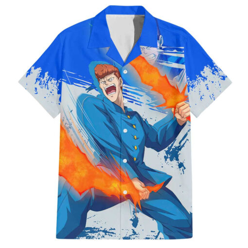 Chemise hawaïenne Kazuma Kuwabara Yu Yu Hakusho Anime