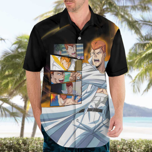 Chemise hawaïenne Kazuma Kuwabara YuYu Hakusho Anime – Image 3