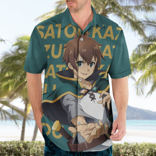 Chemise hawaïenne Kazuma Satou KonoSuba Anime – Image 3