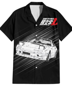 Chemise hawaïenne Keisuke Takahashi RX-7 Initial D Manga Mix