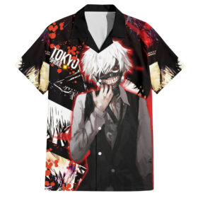 Chemise hawaïenne Ken Kaneki Tokyo Ghoul