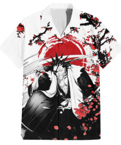 Chemise hawaïenne Kenpachi Zaraki style japonais Anime