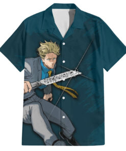 Chemise hawaïenne Kento Nanami JJK Anime Black Flash TS07