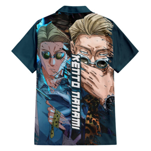 Chemise hawaïenne Kento Nanami JJK Anime Black Flash TS07 – Image 2