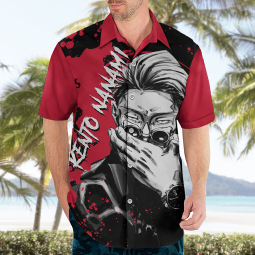 Chemise hawaïenne Kento Nanami Jujutsu Kaisen style manga – Image 3
