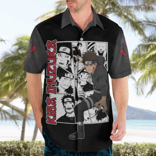 Chemise hawaïenne Kiba Inuzuka Naruto Manga Mix – Image 3