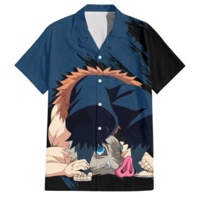 Chemise hawaïenne Inosuke Kimetsu Demon Slayer