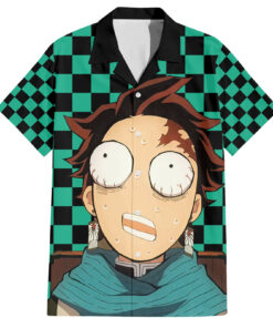 Chemise hawaïenne Tanjiro Kimetsu Demon Slayer Anime