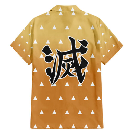 Chemise hawaïenne Zenitsu Kimetsu Demon Slayer humour Anime – Image 2