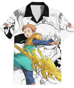 Chemise hawaïenne King Seven Deadly Sins Manga Mix