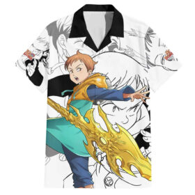 Chemise hawaïenne King Seven Deadly Sins Manga Mix