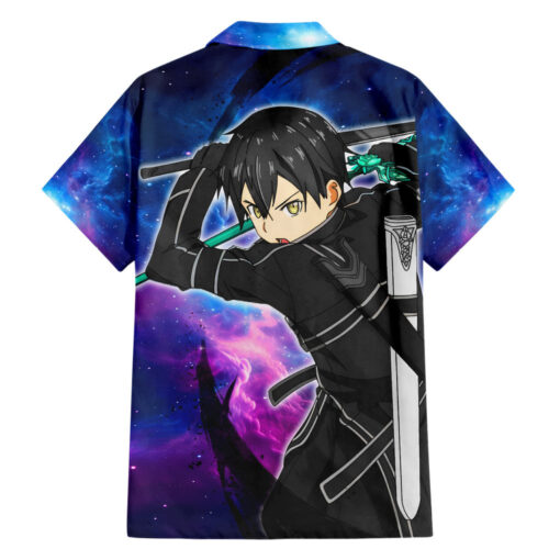 Chemise hawaïenne Kirito style galaxie Sword Art Galaxy – Image 2
