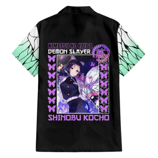 Chemise hawaïenne Shinobu Kocho Demon Slayer Anime – Image 2