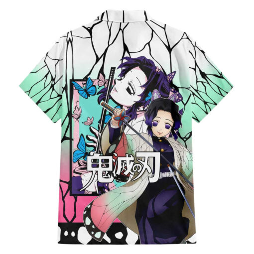 Chemise hawaïenne Shinobu Kocho Haori Demon Slayer Anime – Image 2