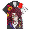 Chemise hawaïenne Kokushibo & Yoriichi Demon Slayer Anime