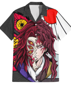 Chemise hawaïenne Kokushibo & Yoriichi Demon Slayer Anime