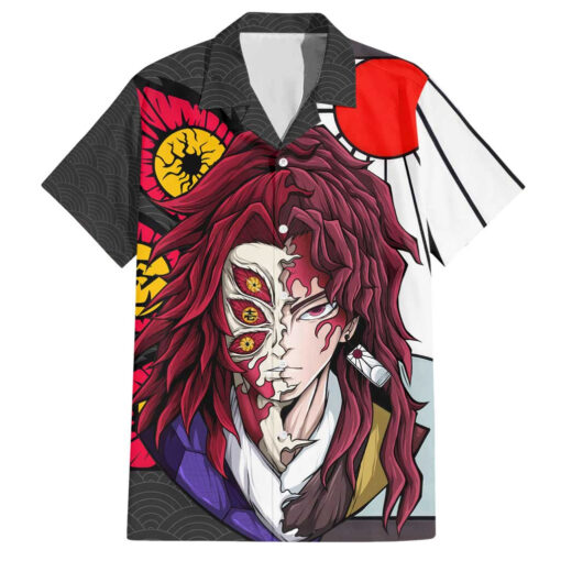 Chemise hawaïenne Kokushibo & Yoriichi Demon Slayer Anime